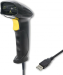 Qoltec Laser barcode reader 1D | USB | Czarny