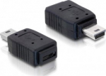 DeLOCK - USB-Adapter - Mini-USB, Typ B (M) - 5-pole Micro-USB Typ B (W) - Schwarz (65155)