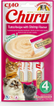 INABA Churu Tuna with shrimp flavour - cat treats - 4x14 g