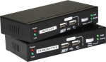 LevelOne KVM Extender Cat5 2xUSB-A,2xVGA schwarz