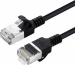 MicroConnect CAT6A U-FTP Slim, LSZH, 1.5m, Network Cable, Black