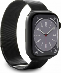 Puro Puro Milanese Magnetic Band - Stainless steel strap do Apple Watch 42/44/45/49 mm (czarny)