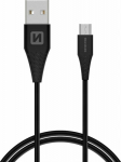 Kabel USB Swissten USB-A - microUSB 1.5 m Czarny (71504303)