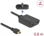 DeLOCK 18650 - HDMI - HDMI - 3840 x 2160 Pixel - Schwarz - Kunststoff - 4K Ultra HD (18650)