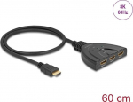 Delock Ultra High Speed - HDMI Splitter - HDMI female to HDMI male - 60 cm - Schwarz - unterst&uuml;tzt 4K 144 Hz (3840 x 2160)