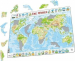Larsen Physical World Map Puzzle Maxi