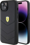 Ferrari Quilted Metal Logo Back Case for Apple iPhone 15 Plus