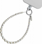 Crong Phone Charm - Lanyard pendant for phone (Silver Beads)