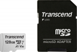 SD microSD Card 128GB Transcend SDXC USD300S-A w/Adapter