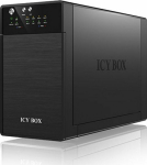 RaidSonic ICYBOX IB-RD3620SU3 IcyBox External RAID system for 2x3.5 SATA I/II/III, USB 3.0, eSATA, Black