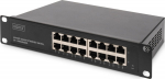 DIGITUS Switch 16-Port Gigabit 10" Unmanaged schwarz