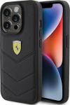 Ferrari Quilted Metal Logo Back Case for Apple iPhone 15 Pro