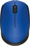Log Logitech M171 Wireless Mouse RF Wireless, 1000 DPI, Blue/Black