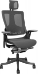 Task chair WAU with wide backrest, grey