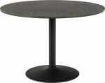 Dining table IBIZA D110xH74cm, black marble