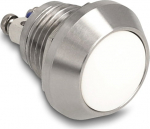 Delock push button for installation 12mm 2 x screw terminal white (22035)