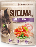 SHELMA Sterilised Rich in salmon - dry cat food - 750g