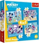 Puzzle 4w1 Mickey Mouse's Funny Facts TREFL