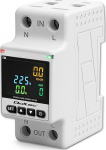 Qoltec Single-phase electronic counter | energy consumption meter | DIN35 | remote control | measurement history | WiFi | TUYA | Smart life