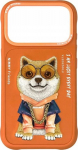 Nimmy Case Glasses Cool Dog do iPhone 17 Pro Max orange