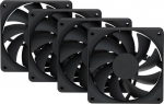 HYTE FAN- - FA12-BB-4 system computer cooling Processor Fan 12 cm Czarny 4 szt