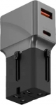Energea Adapter Energea TravelWorld 1A1C 25W czarny gunmetal