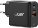 Acer 67W PD GaN Charger, 2 x USB C and 1 x USB A, EU Plug, 100W USB C cable, Retail Pack