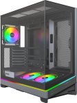 Montech Sky 3 PC-Geh&auml;use, Midi Tower, ATX, ARGB, Tempered Glass - schwarz