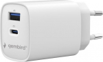 GEMBIRD Universal Charger 1xUSB-C/A QC 3.0 PD 45W White