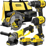 STANLEY 18V Power Tool Set, 4-Piece SFMCK459M2S