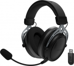 GNS Genesis Toron 706 wireless black - Headphones | Wireless | moving microphone | czarne | 20 m | volume control | Mini Jack 3.5 mm