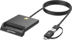 MANHATTAN Chipkartenleser mit USB-C / USB-A Combo plug
