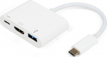 Vivanco adapter USB-C - HDMI 3in1, valge (34293)