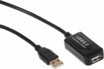 Cable USB Maclean USB-A - USB-A 10 m Czarny (MCTV-757)