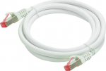 PYTHON Series Patchkabel mit Rastnasenschutz (RNS) And nylon braid - Cat. 6 - S/FTP - PiMF - PVC - 250MHz - OFC - wei&szlig; - 25m
