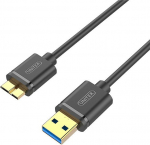 Unitek micro USB 1.0m czarny - kabel Unitek USB 3.0 - micro USB B 1.0m M/M czarny