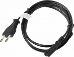 Lanberg radio power cable CEE 7/16 - IEC 320 C7, 1.8m, czarny (CA-C7CA-10CC-0018-BK)