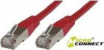 MicroConnect S/FTP CAT6 3m Red LSZH, PiMF (Pairs in metal foil)