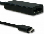 Adapter USB Qoltec USB-C - DisplayPort Czarny (50377)