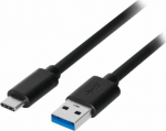Cable USB Akyga USB-A - USB-C 0.5 m Czarny (AK-USB-24)