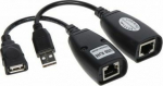 Adapter USB Genway USB-EX-50 USB - RJ45 Czarny (USB-EX-50)