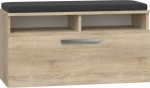 Topeshop RIVA SZAFKA SONOMA shoe organizer Closed Oak