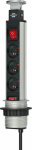 Brennenstuhl Desk extension cord Tower-Power 3 socket with switch 2m (1396201003)