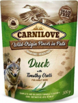 Carnilove Dog Pouch Duck Timothy Grass - grain-free wet dog food, duck with timothy, sachet 300g universal