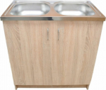 Deftrans 064-D-08043 DEFTRANS CABINET POD THE SINK 80X50 2D0S DSM DĄB SONOMA // DEF.064-D-08043