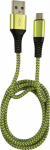 Kabel USB LC-Power USB-A - microUSB 1 m Green-gray (31332G)
