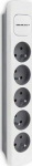 Power Strip Qoltec 5 sockets 1.8 m white-gray (50296)