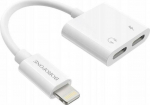 Adapter USB Borofone Lightning - Lightning x2 White (6931474739605)