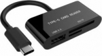 Gembird Card Reader USB Type-C / SDXC / SD Micro-SD / USB 2.0 / Female