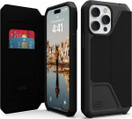 Kaitse&uuml;mbris kaanega Metropolis Folio, Apple iPhone 14 Pro Max, Kevlar must, Urban Armor Gear (UAG)